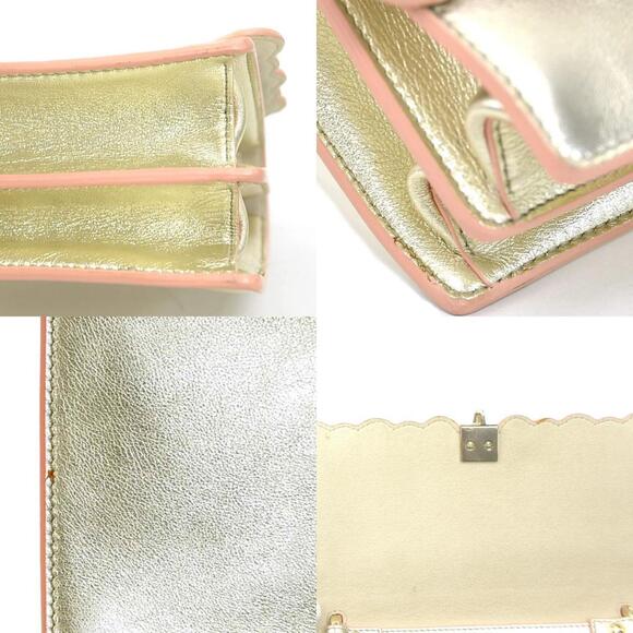 FENDI Gold Leather Shoulder Bag - Picture 4 of 5